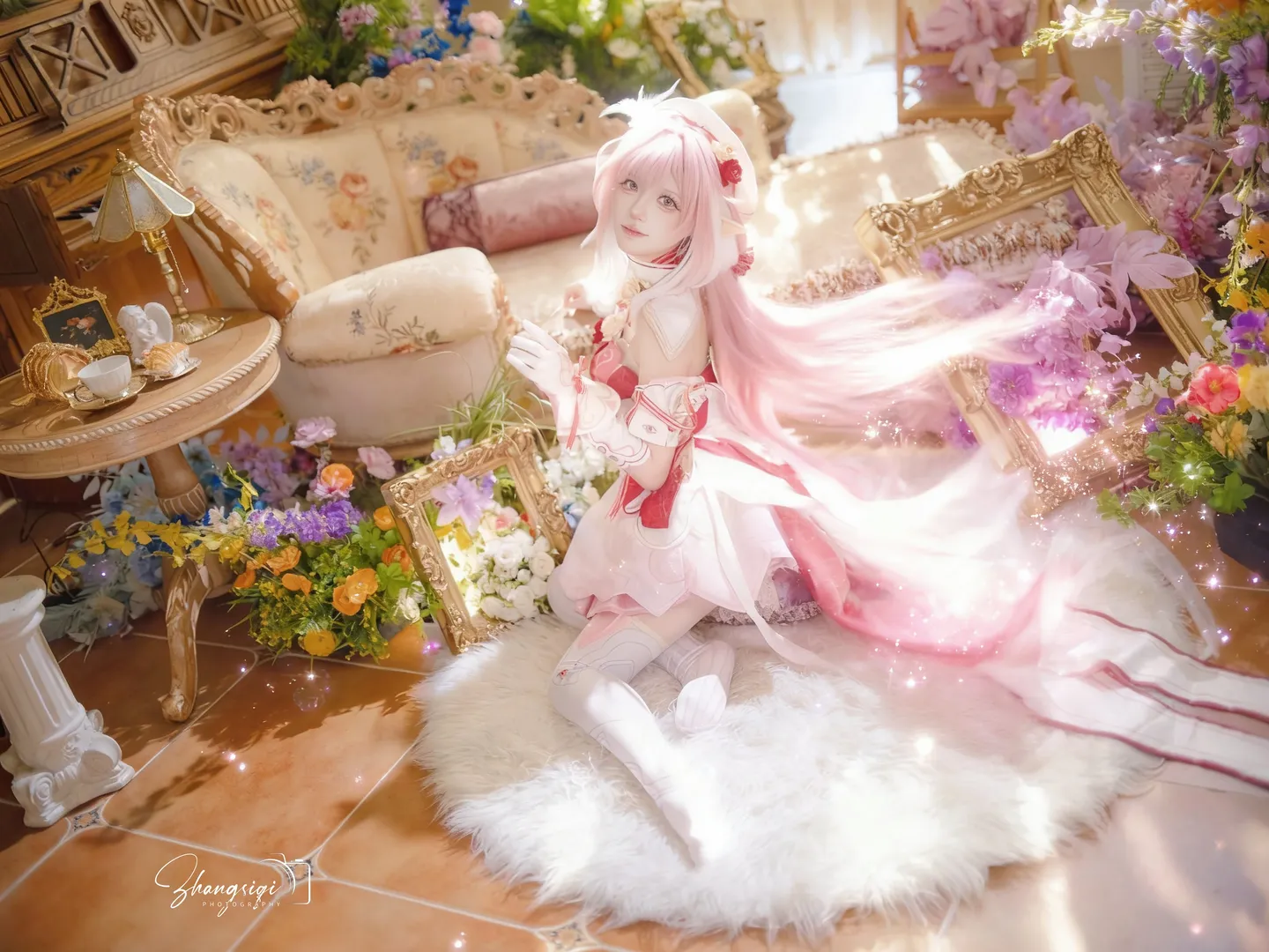 【爱莉希雅cos】粉色阳光下的优雅舞步 - 第 9 张