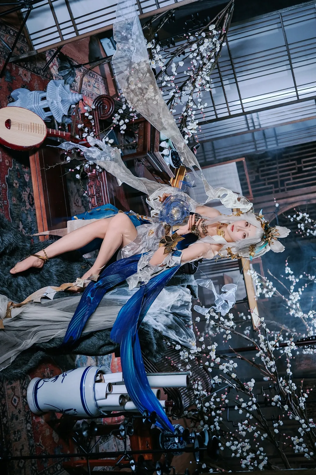 【嫦娥cos】王者荣耀落星盏，月宫仙子的清冷与华丽 - 第 3 张