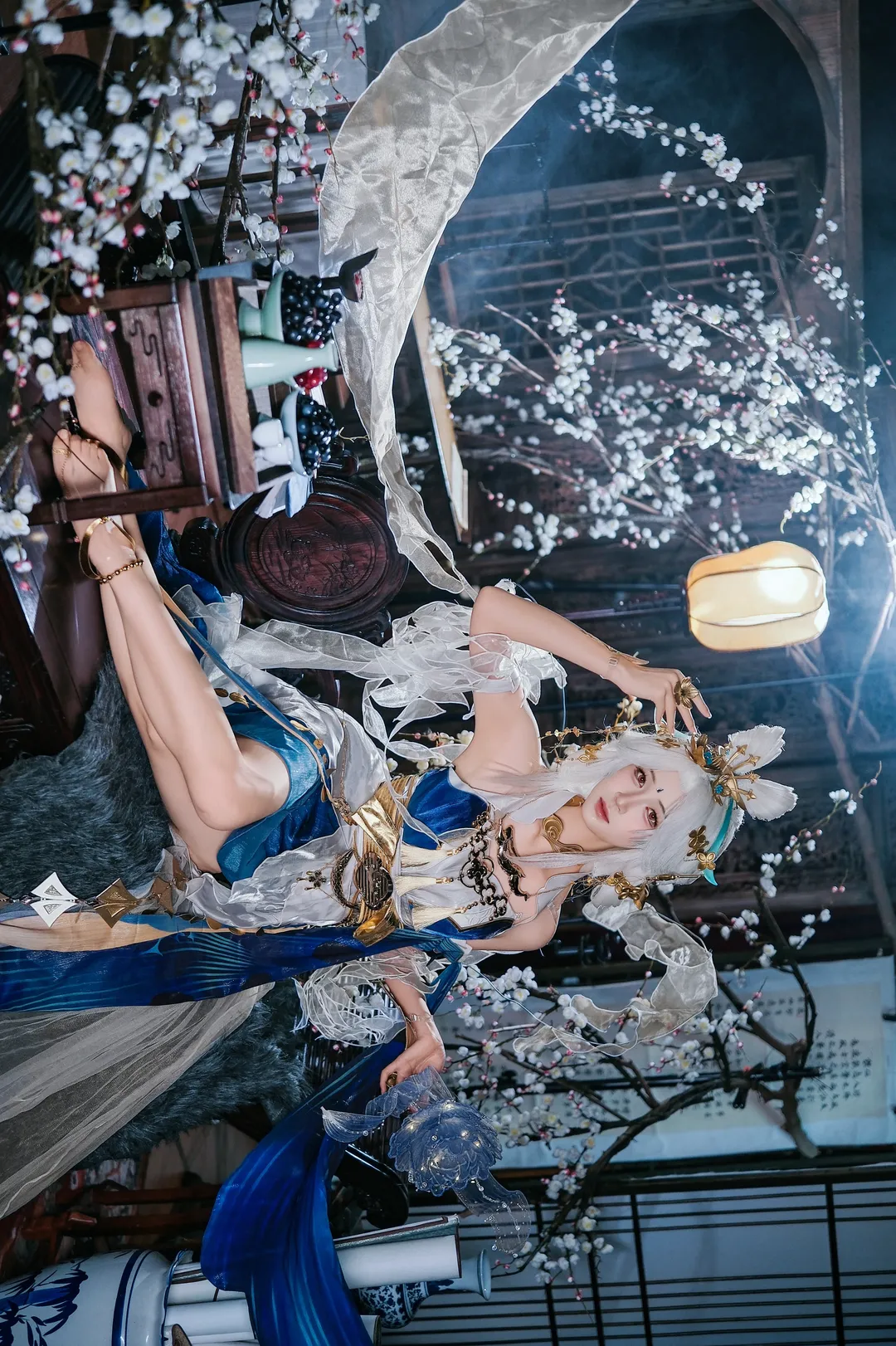 【嫦娥cos】王者荣耀落星盏，冷暖光影交织的东方奇幻 - 第 2 张