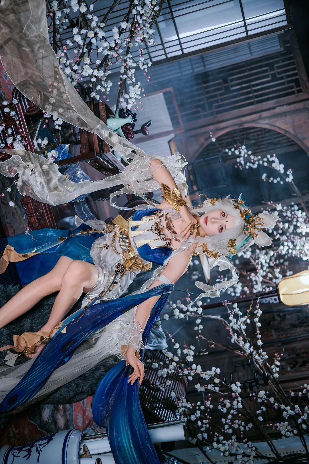 【嫦娥cos】王者荣耀落星盏，冷暖光影交织的东方奇幻 - 第 3 张