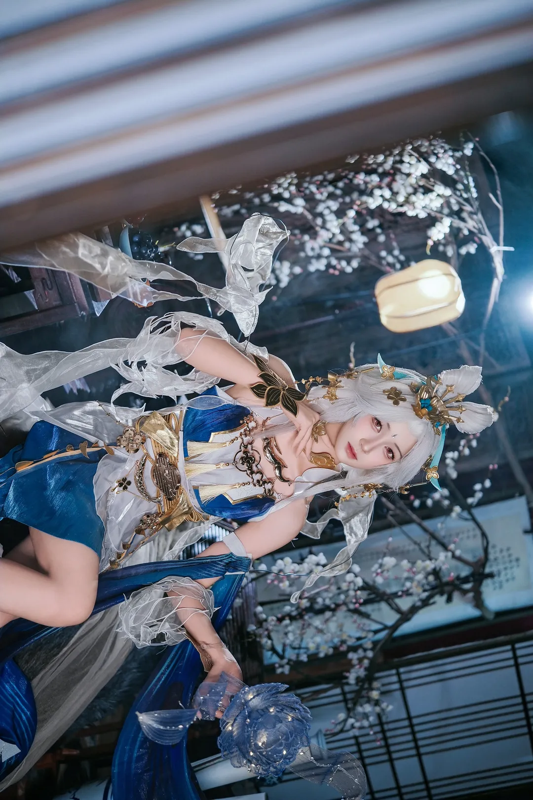 【嫦娥cos】王者荣耀落星盏，冷暖光影交织的东方奇幻 - 第 5 张