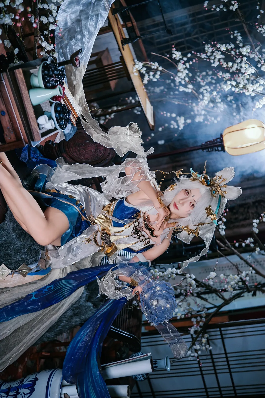 【嫦娥cos】王者荣耀落星盏，清冷与华丽的视觉碰撞 - 第 2 张