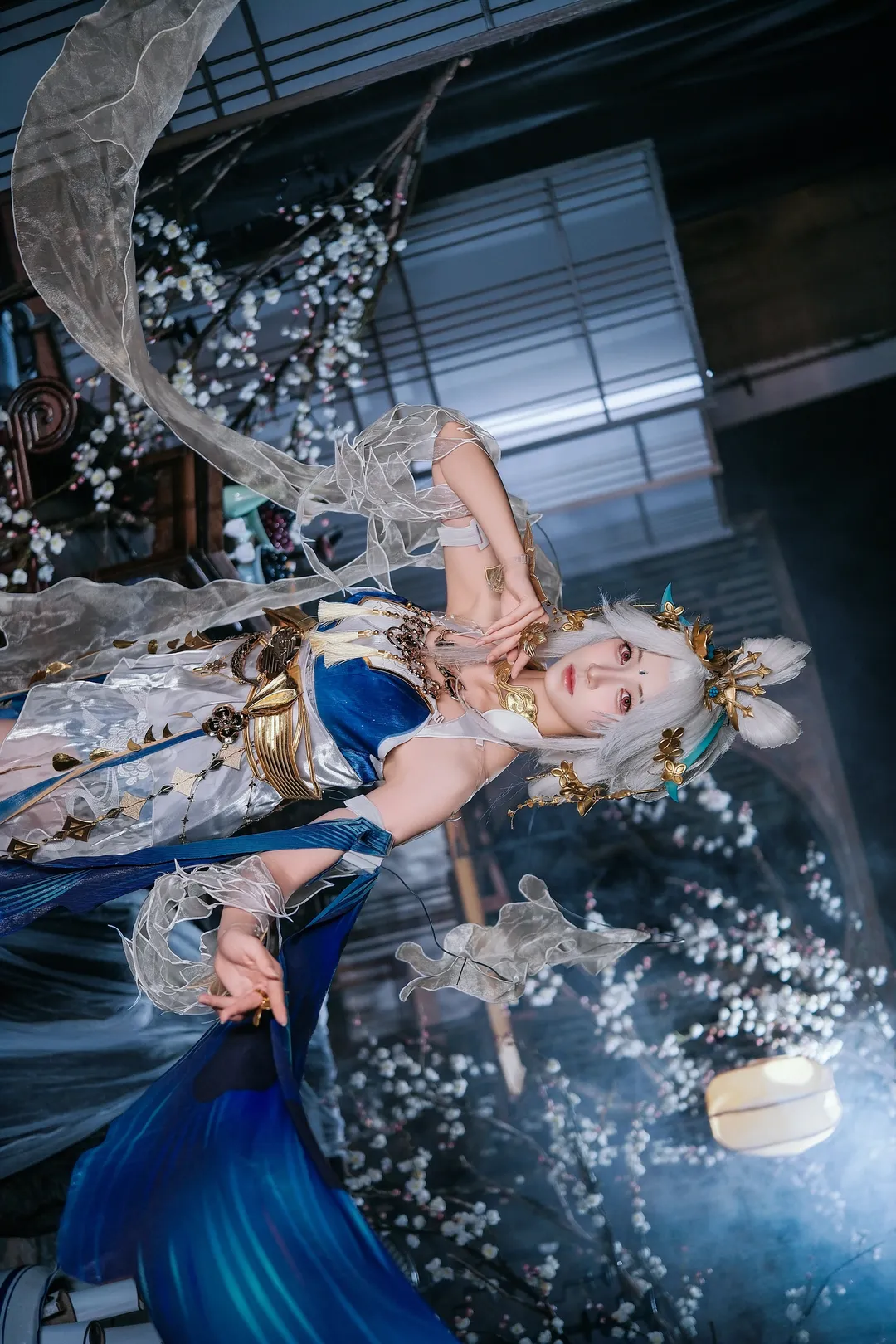 【嫦娥cos】王者荣耀落星盏，清冷与华丽的视觉碰撞 - 第 5 张