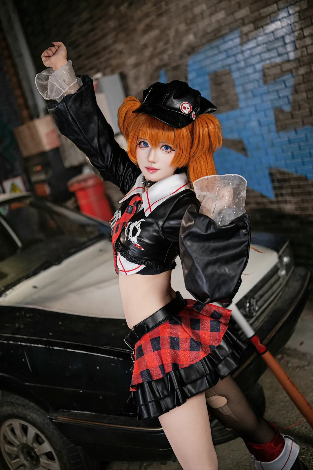 【明日香cos】新世纪福音战士EVA朋克摇滚风 - 第 4 张