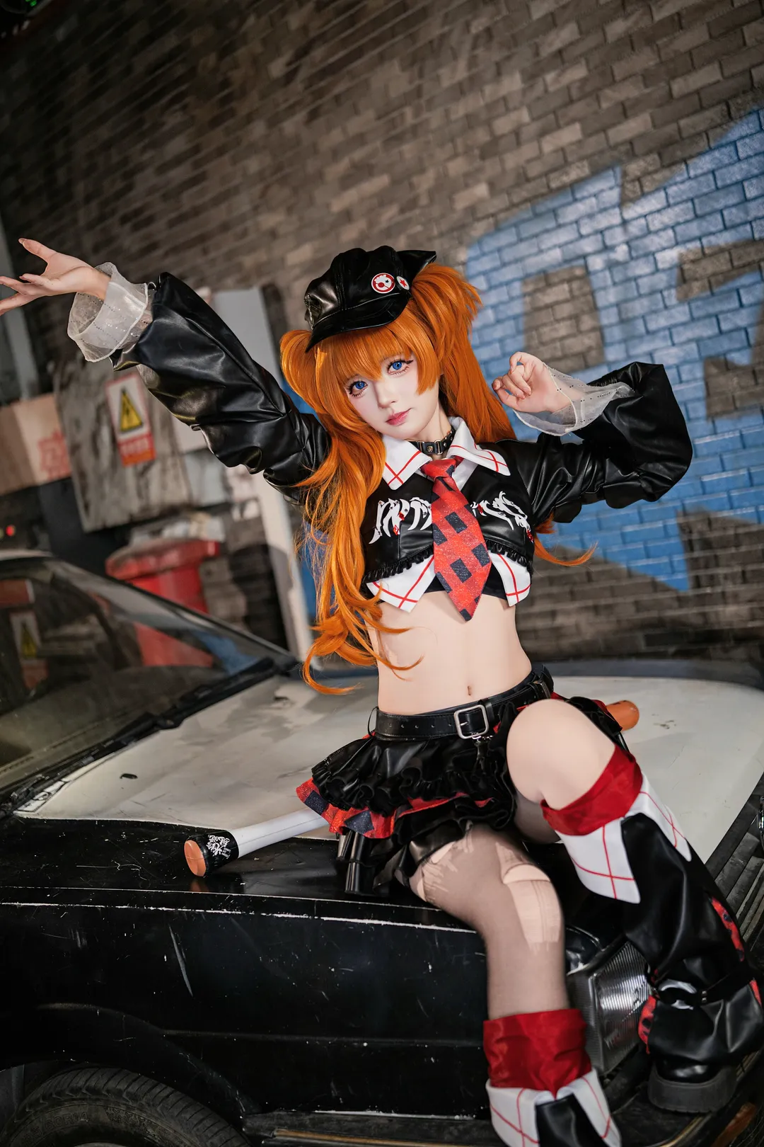 【明日香cos】EVA朋克搖滾風，車庫裡的街頭叛逆 - 第 5 張