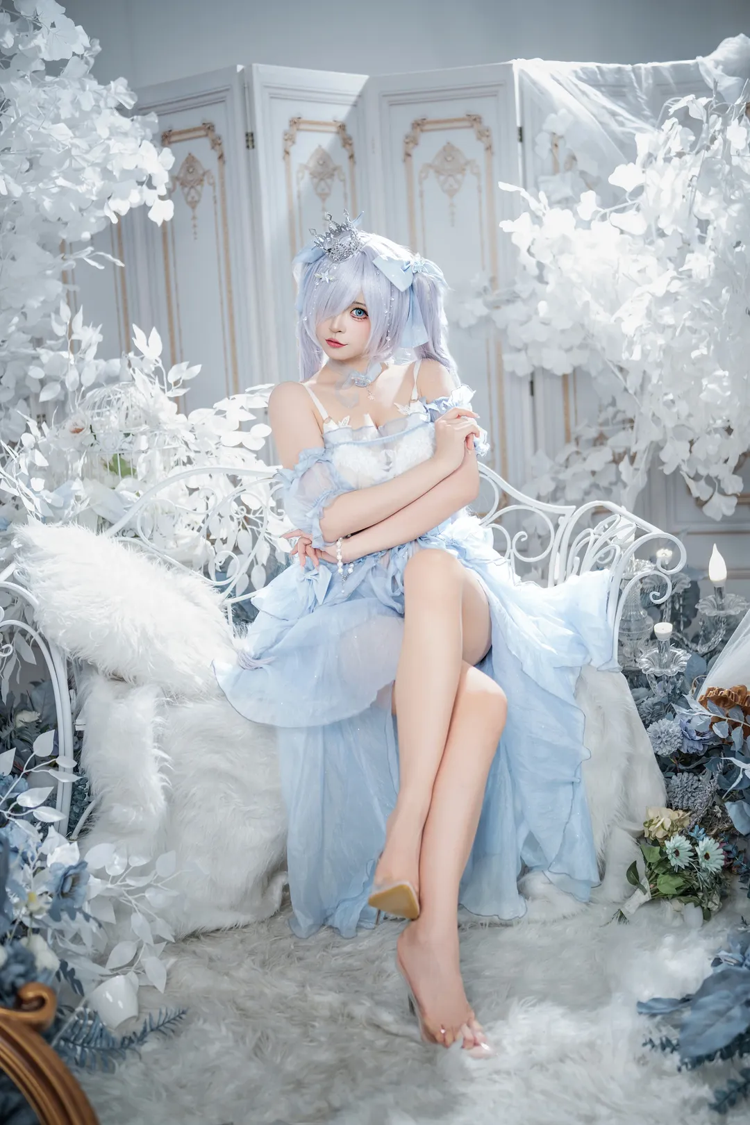 【灰姑娘·水晶公主cos】探索Nikke胜利女神的水晶鞋与光影之美 - 第 3 张
