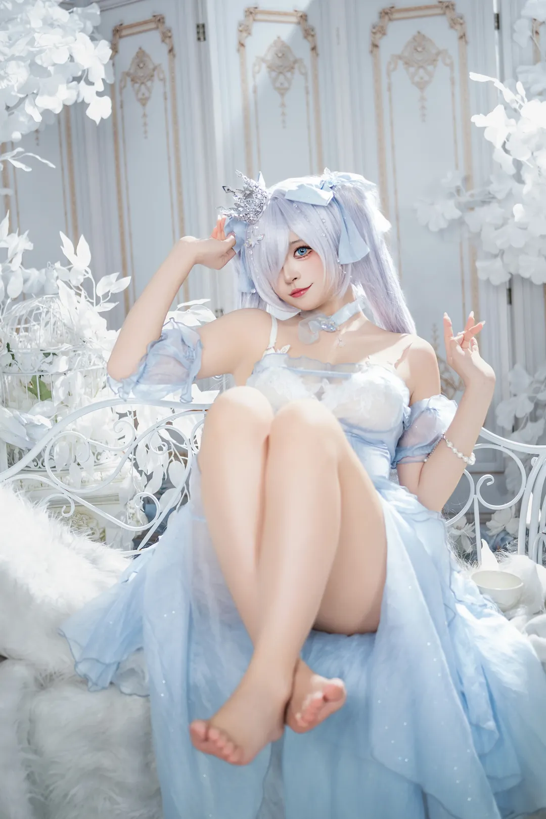 【灰姑娘·水晶公主cos】探索Nikke胜利女神的水晶鞋与光影之美 - 第 4 张