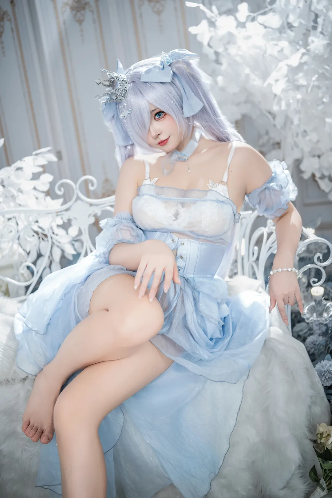 【灰姑娘·水晶公主cos】探索Nikke胜利女神的水晶鞋与光影之美 - 第 6 张