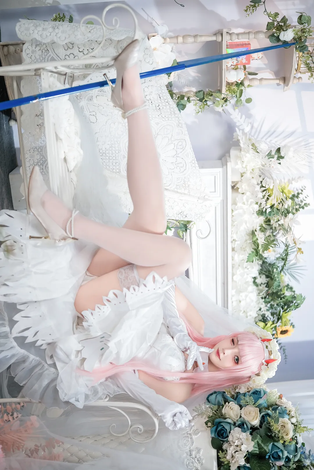 【02cos】Darling in the Franxx国家队花嫁，记录这组白纱造型的拍摄心得 - 第 1 张