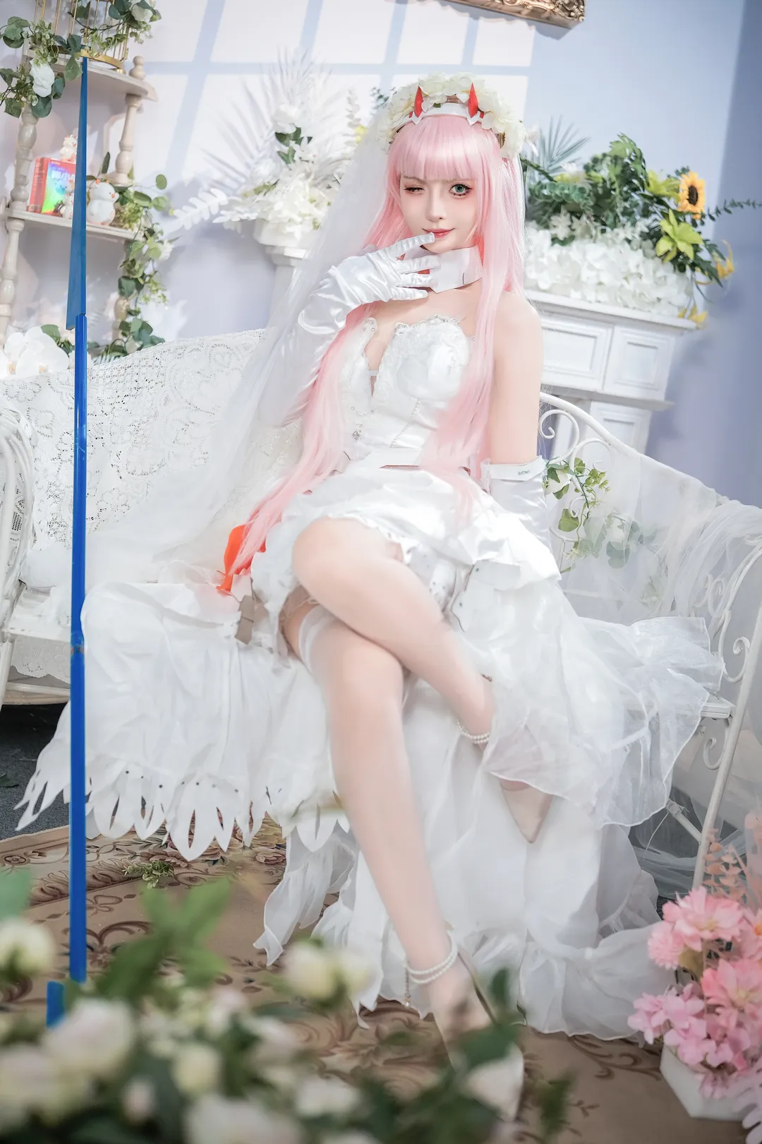 【02cos】Darling in the Franxx国家队花嫁，记录这组白纱造型的拍摄心得 - 第 2 张