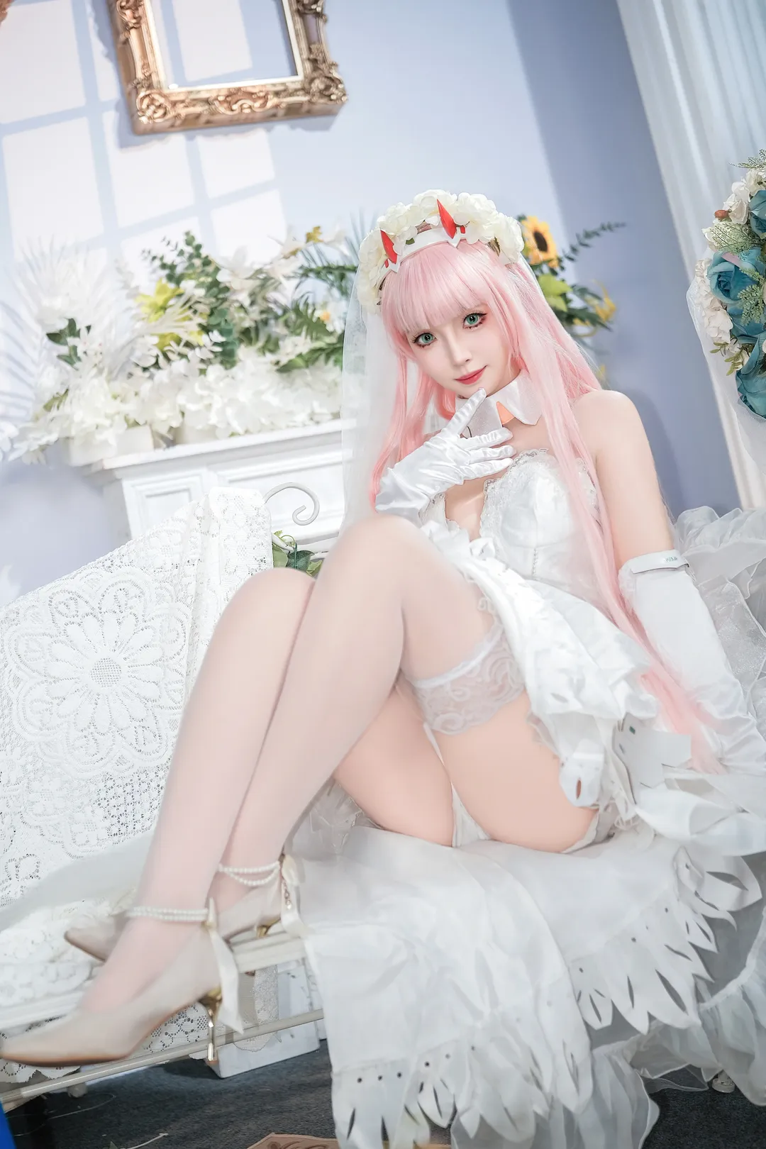 【02cos】darlinginthefranxx 国家队的花嫁拍摄体验 - 第 1 张