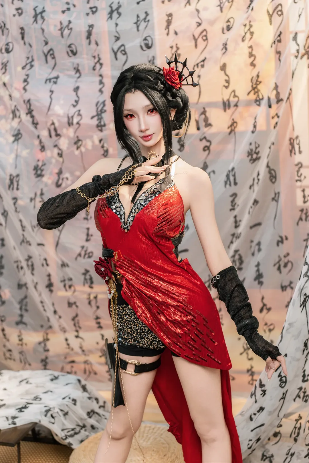 【迦南cos】永劫無間赤焰舞影，寶藏獵人的華麗演出 - 第 3 張