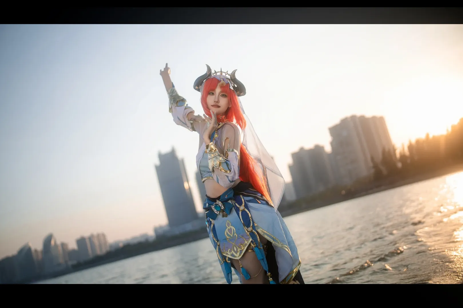 【妮露cos】原神水邊的幻影，逆光下的輕盈起舞 - 第 5 張