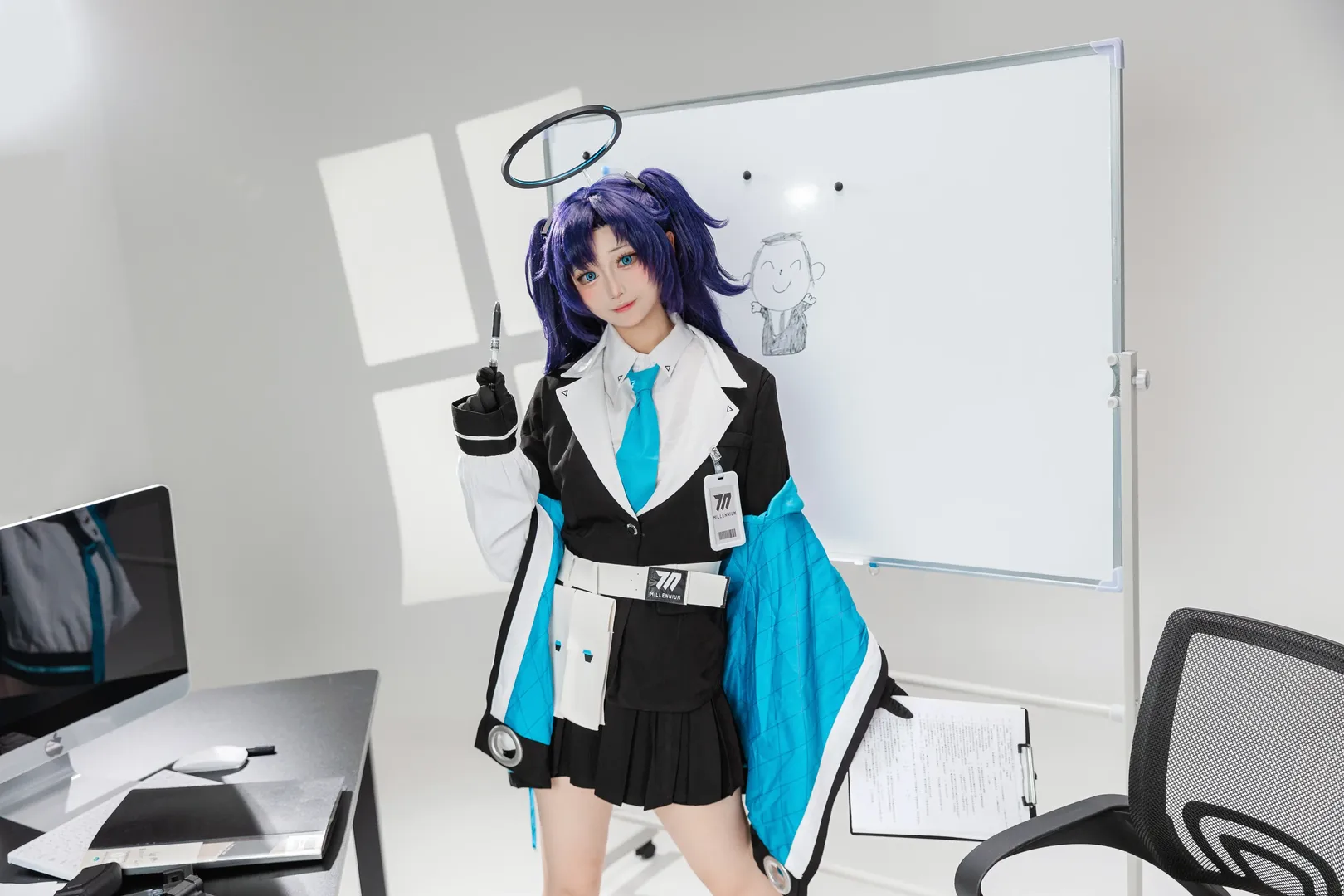 【早濑优香cos】蔚蓝档案的办公室枪械少女请查收 - 第 5 张