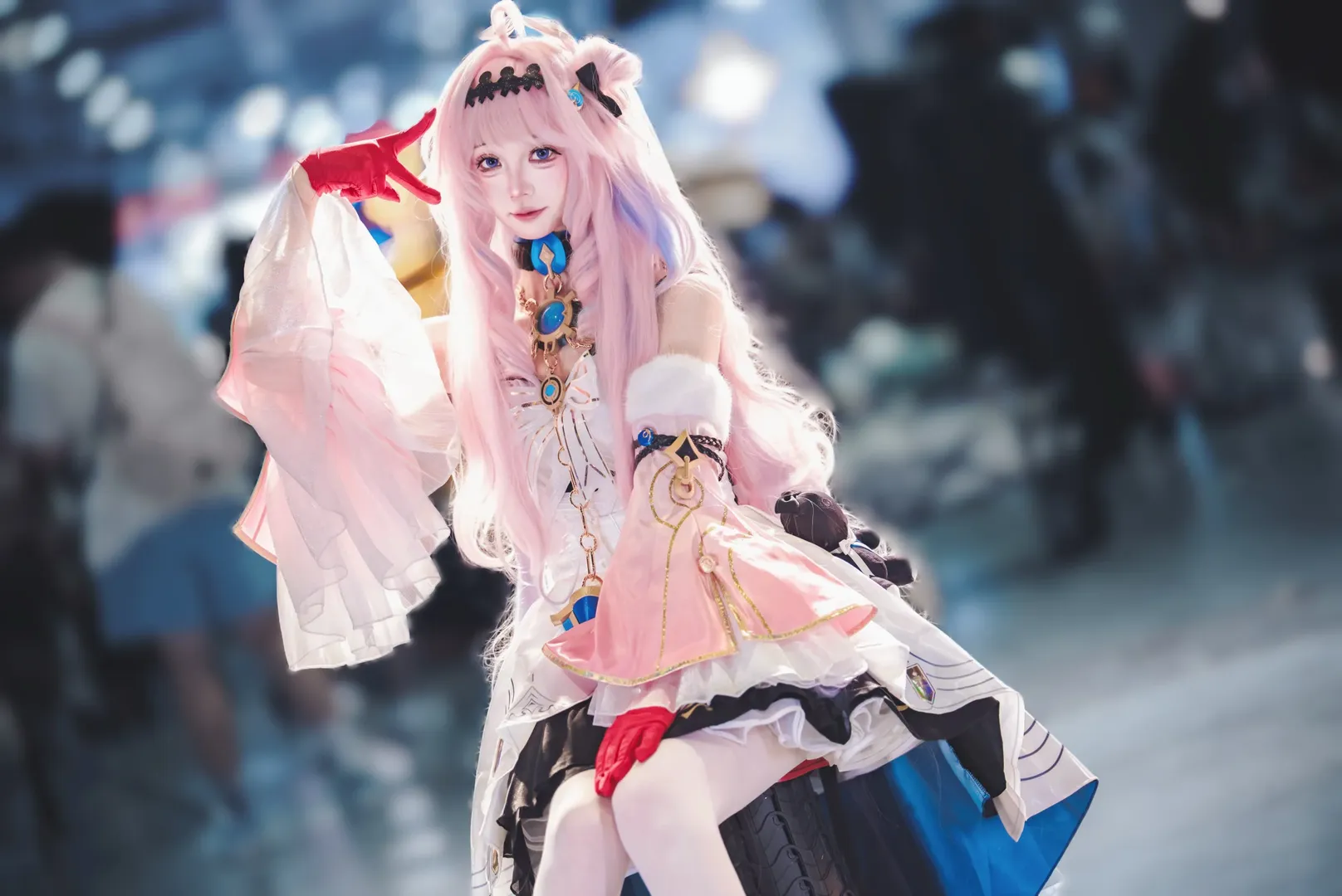 【達妮婭cos】鳴潮世界裡的粉發少女 - 第 2 張