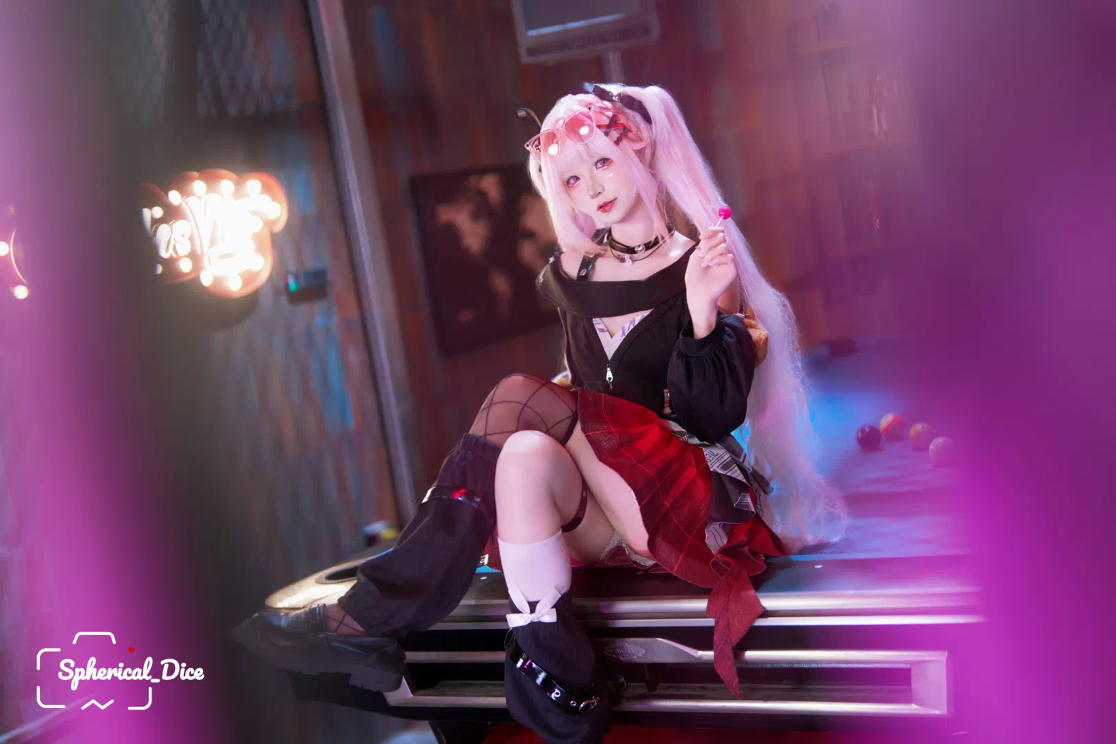【火花cos】崩坏星穹铁道甜梦电波，霓虹夜色下的赛博甜心 - 第 5 张