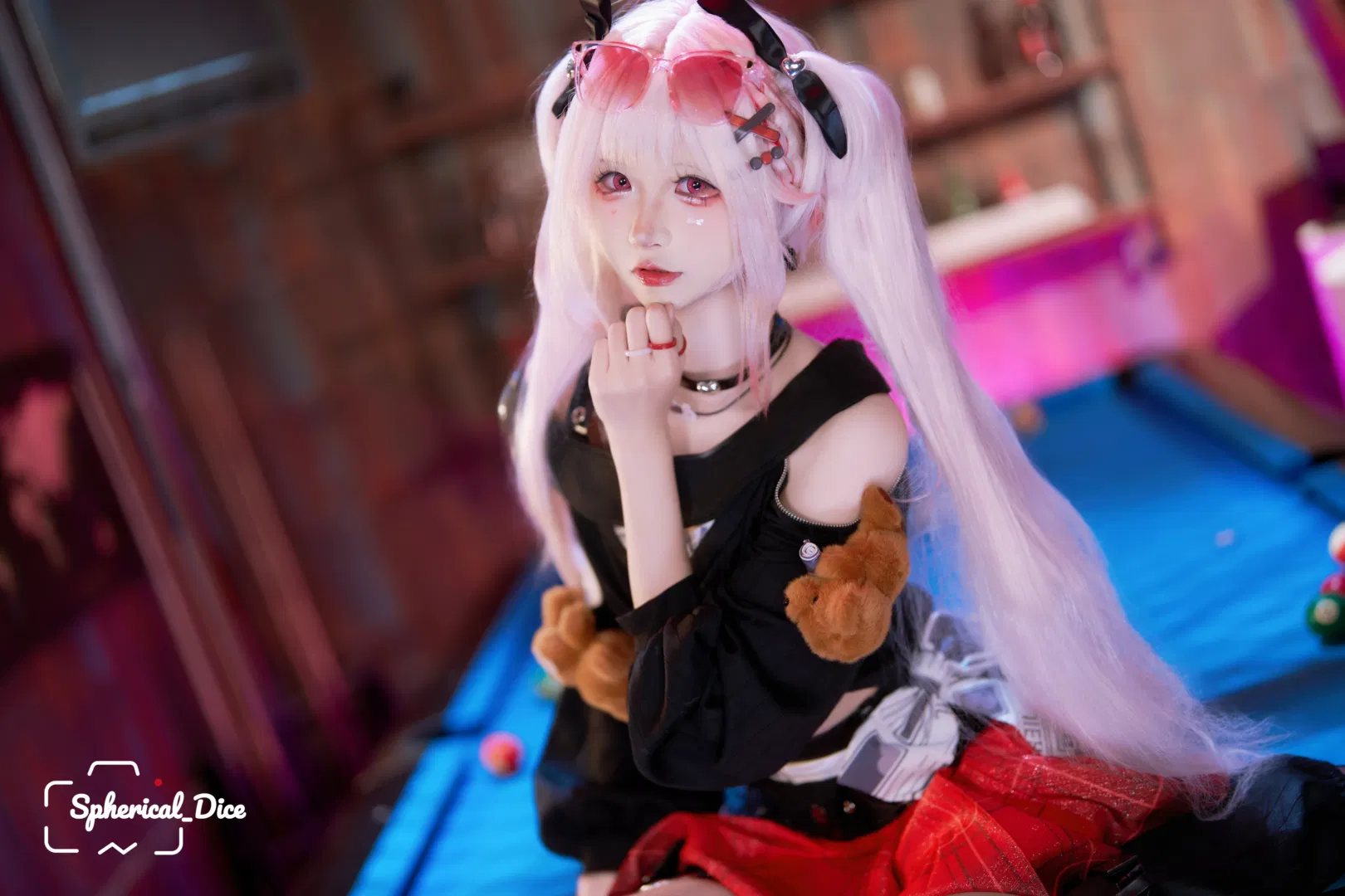 【火花cos】崩坏星穹铁道甜梦电波，霓虹夜色下的赛博甜心 - 第 6 张