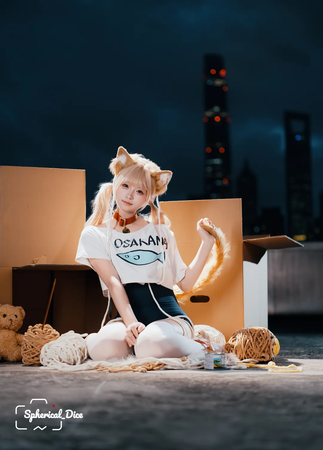 纸箱里长出的黄豆粉猫娘 - 第 1 张