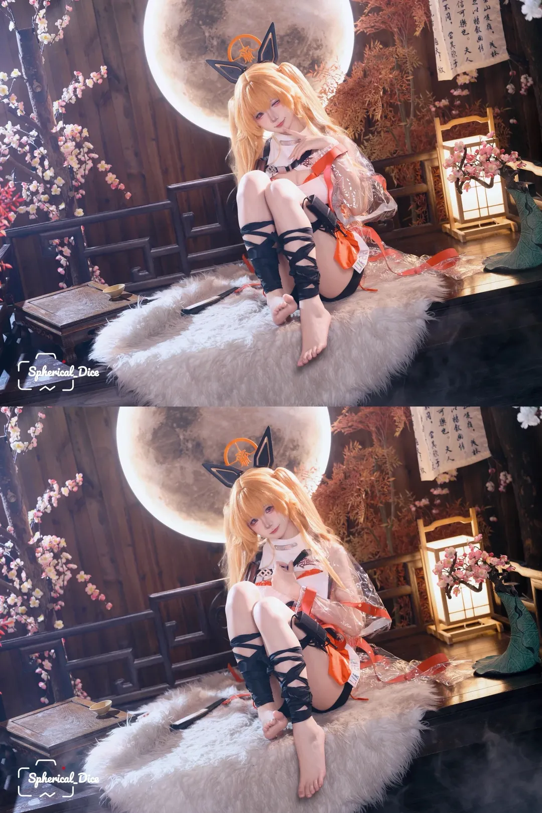 【嬰寧cos】勝利女神NIKKE：機械紅狐的月下魅影 - 第 5 張