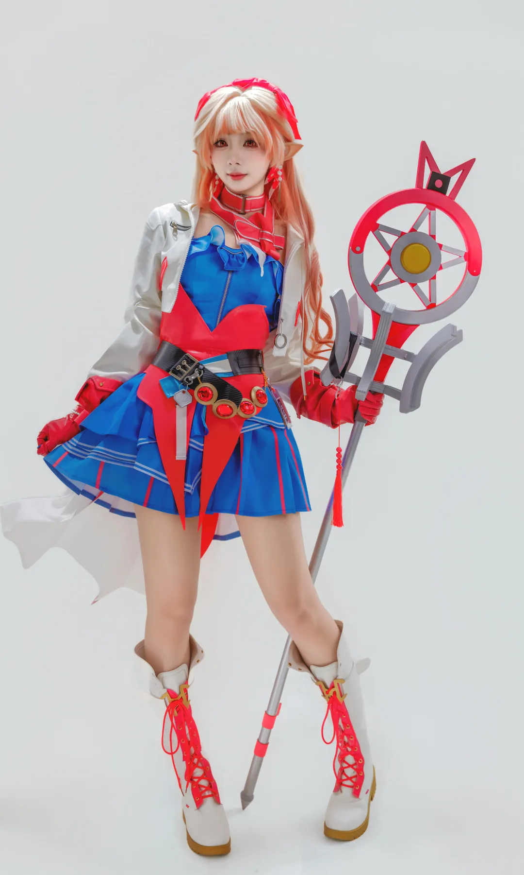 【遥cos】明日方舟里的粉色精灵，手持法杖与麦克风 - 第 2 张