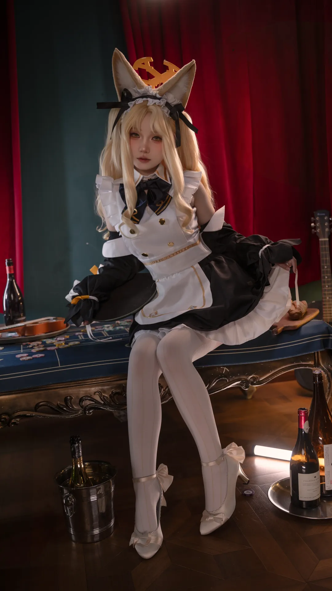 【百合園聖婭cos】蔚藍檔案裡的專屬女僕反差感 - 第 1 張