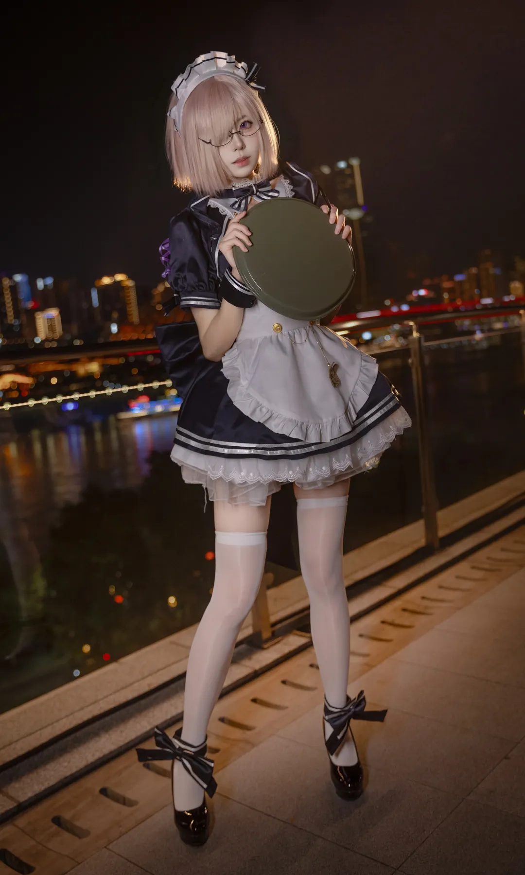【玛修cos】FGO玛修夜色女仆装外景拍摄记录 - 第 1 张