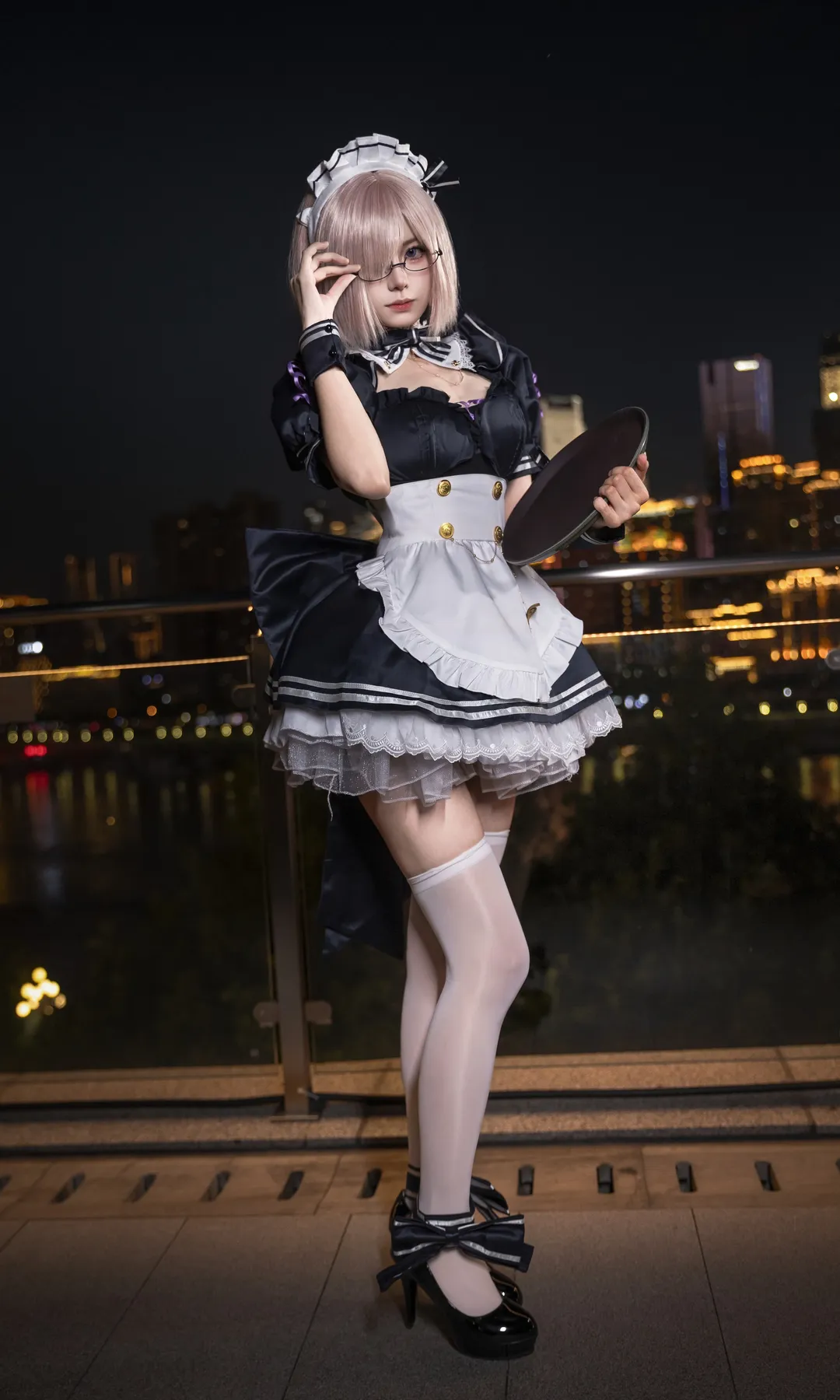 【玛修cos】FGO玛修夜色女仆装外景拍摄记录 - 第 3 张