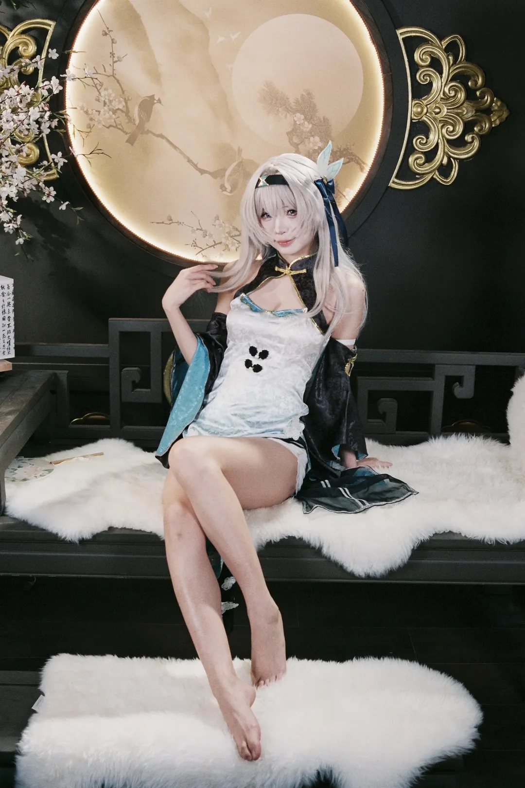 【流螢cos】崩壞星穹鐵道流螢旗袍，數碼與膠片交織的溫婉瞬間 - 第 4 張