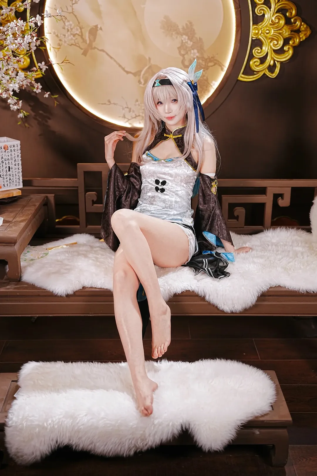【流螢cos】崩壞星穹鐵道流螢旗袍，數碼與膠片交織的溫婉瞬間 - 第 5 張