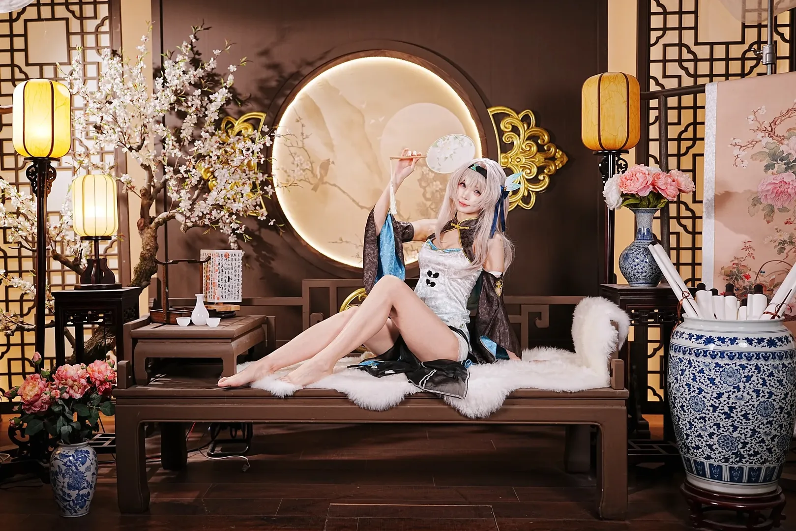 【流螢cos】崩壞星穹鐵道流螢旗袍，數碼與膠片交織的溫婉瞬間 - 第 7 張
