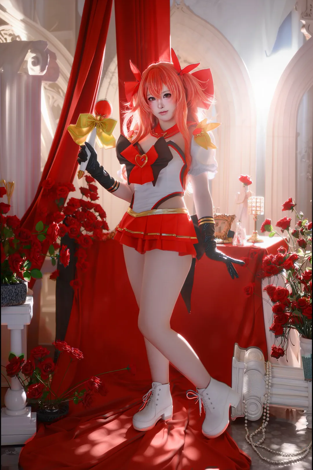 【黎維塔cos】棕色塵埃2 魔法少女黎維塔的玫瑰紅調拍攝記錄 - 第 5 張