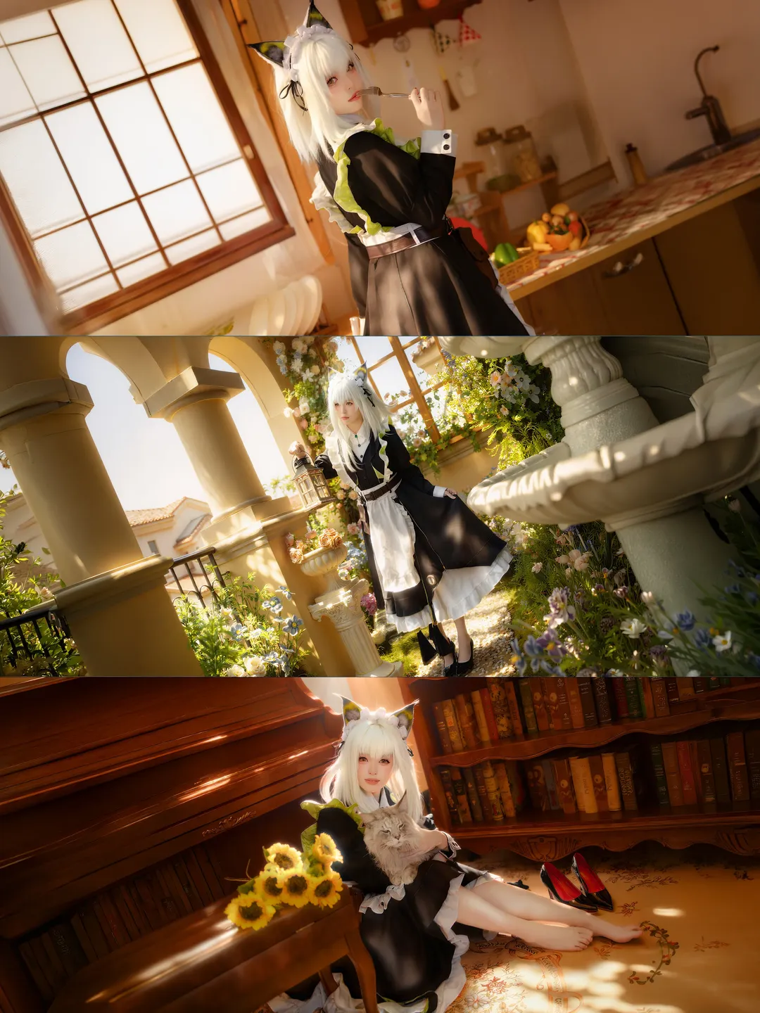 【凱爾希cos】明日方舟女僕裝，暖陽下的治癒日常 - 第 1 張