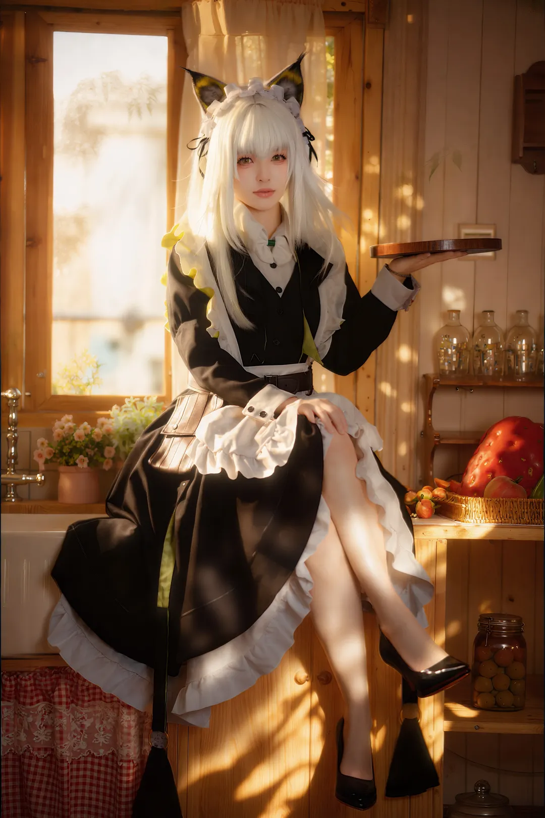【凱爾希cos】明日方舟女僕裝，暖陽下的治癒日常 - 第 4 張