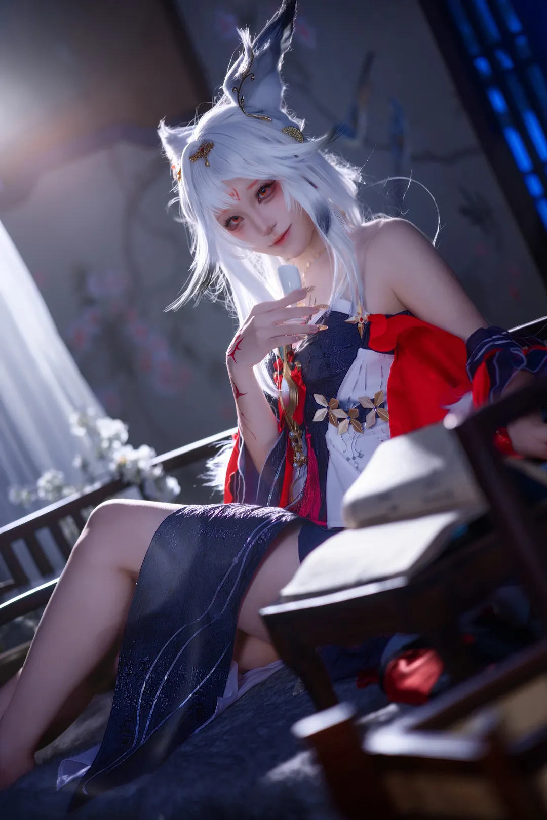 【心月狐cos】鸣潮夜色中的绝美狐影 - 第 4 张