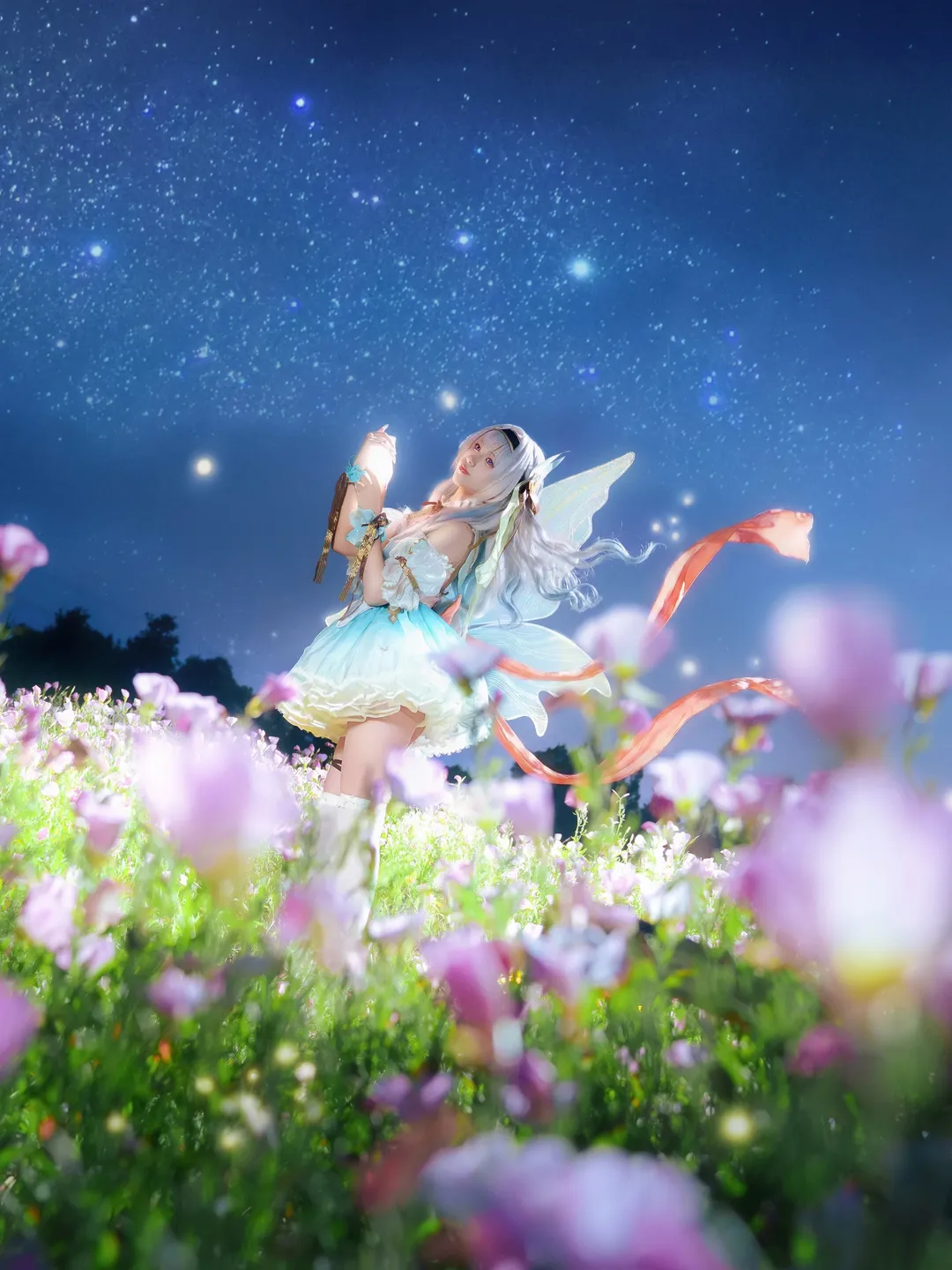 【流萤cos】星穹铁道，月见草花海里的夜风 - 第 1 张