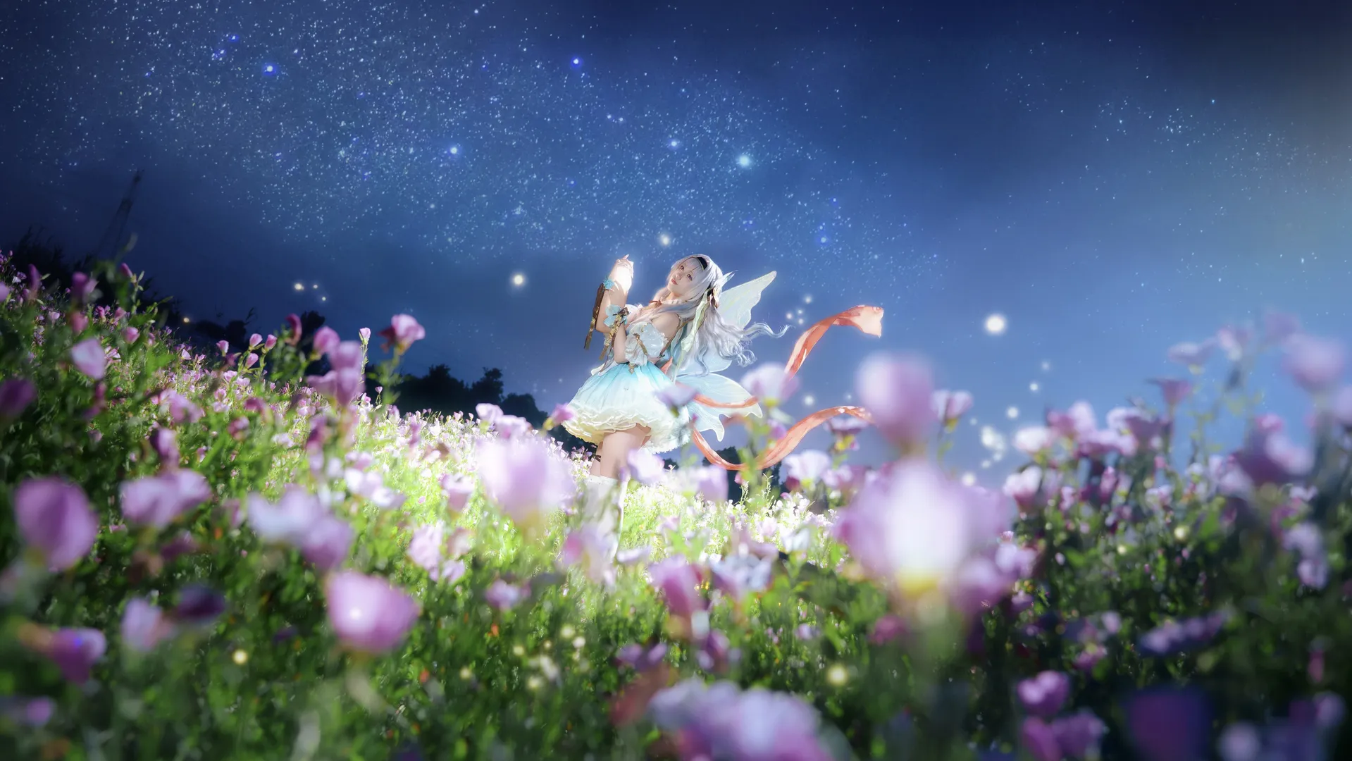【流萤cos】星穹铁道，月见草花海里的夜风 - 第 2 张
