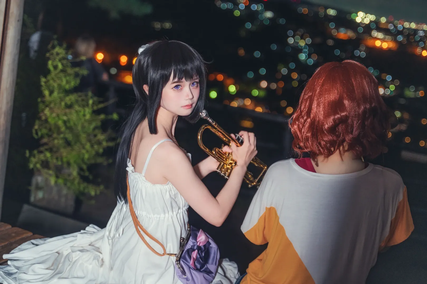 【黄前久美子cos】大吉山夜景下与高坂丽奈的圣地巡礼 - 第 4 张