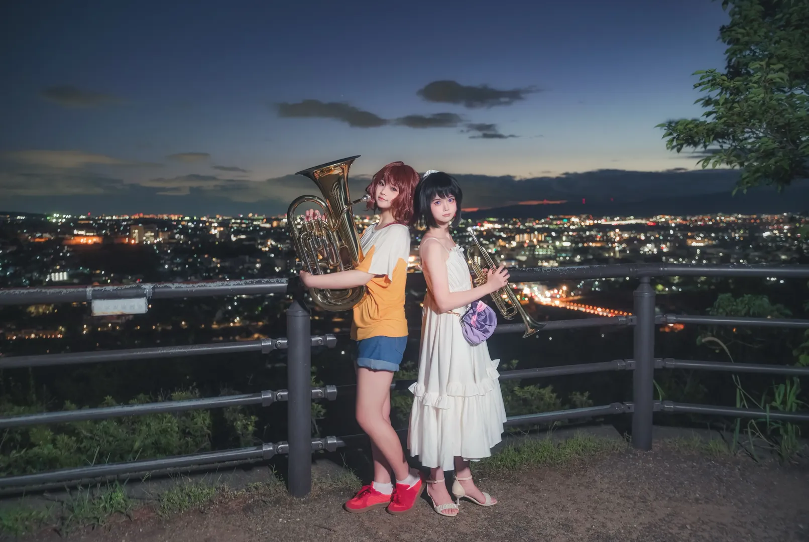 【黄前久美子cos】大吉山夜景下与高坂丽奈的圣地巡礼 - 第 5 张