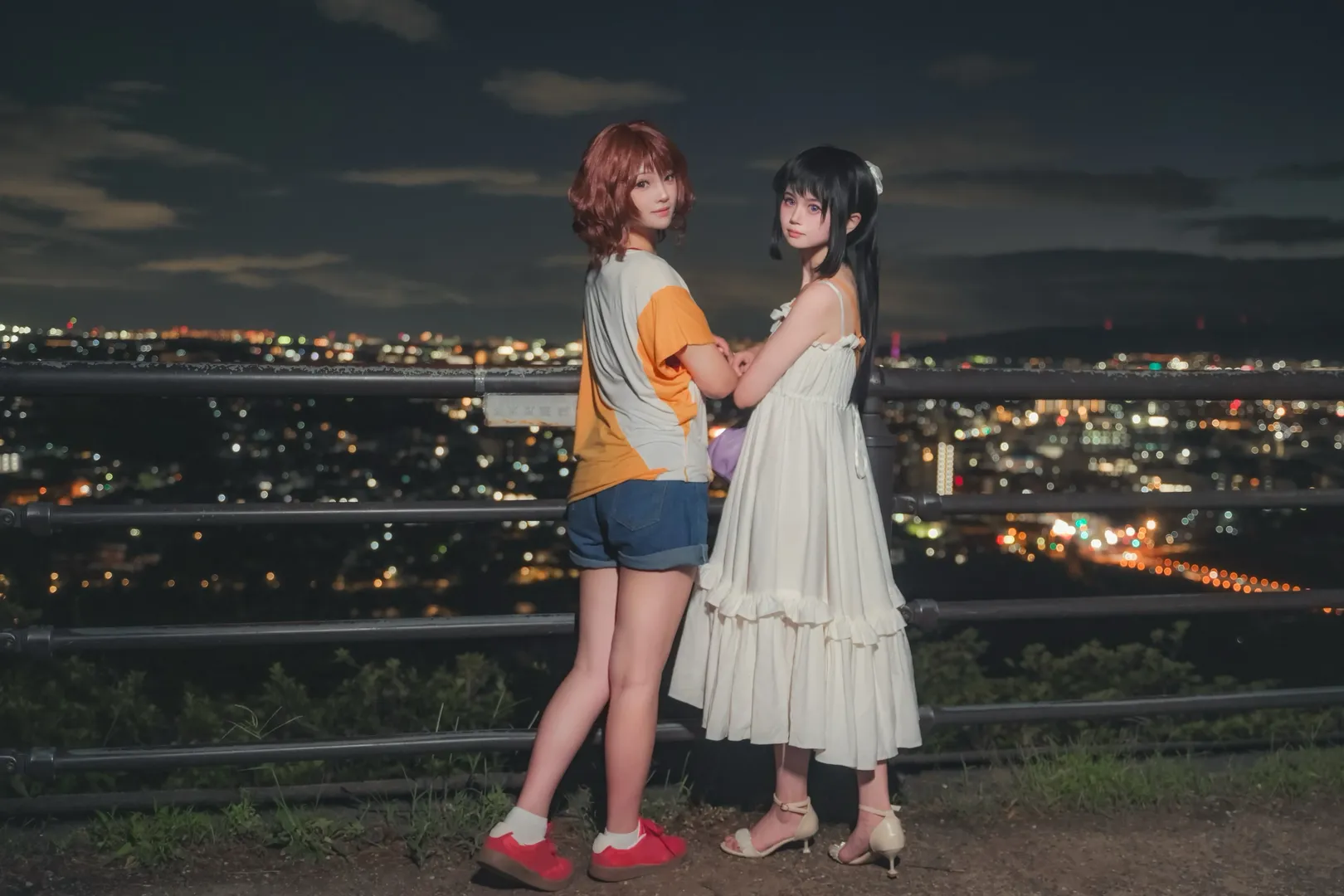 【黄前久美子cos】大吉山夜景下与高坂丽奈的圣地巡礼 - 第 6 张