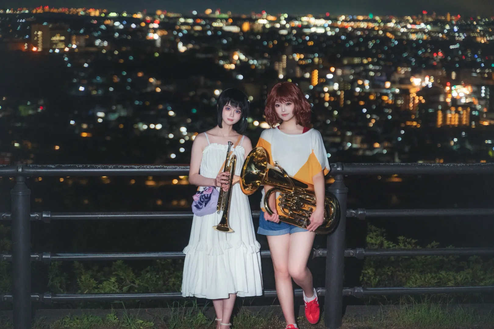 【黄前久美子cos】大吉山夜景下与高坂丽奈的圣地巡礼 - 第 8 张