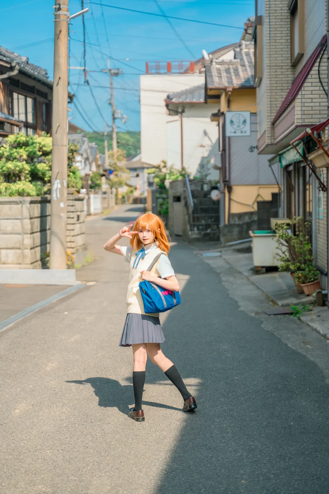 【平泽唯cos】轻音少女的夏日街道与海边随拍 - 第 1 张