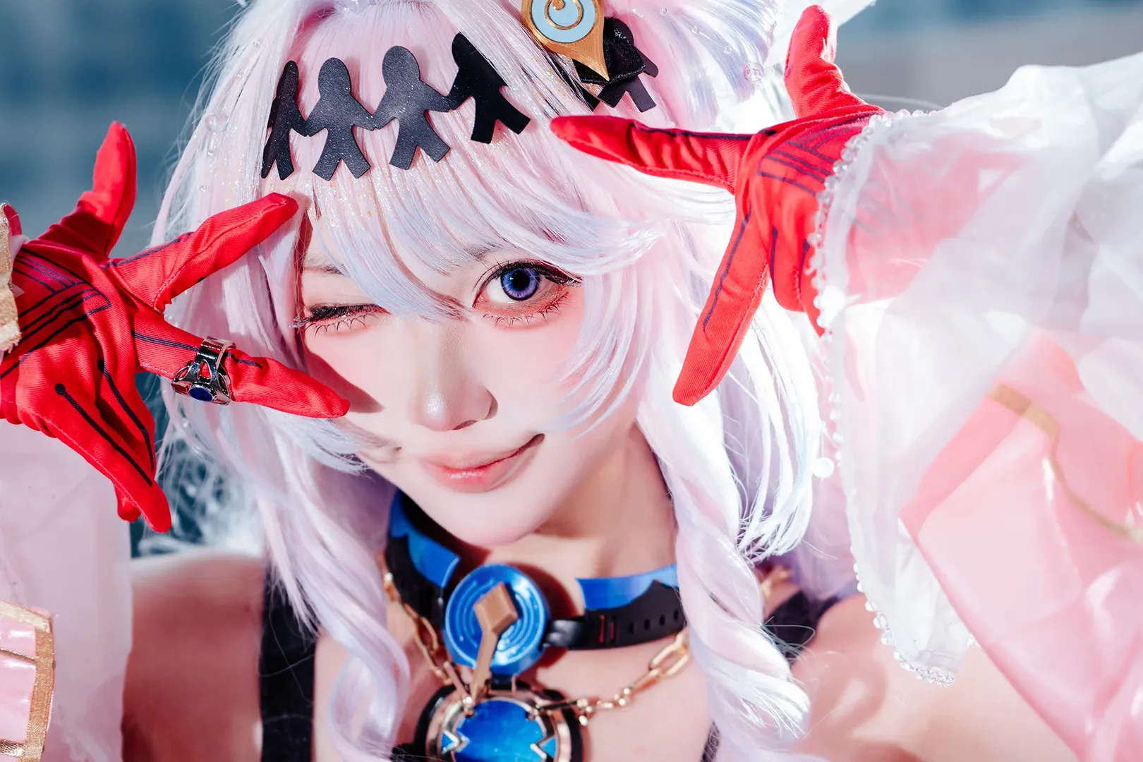 【达妮娅cos】鸣潮粉白魔法师亮相萤火虫漫展 - 第 5 张