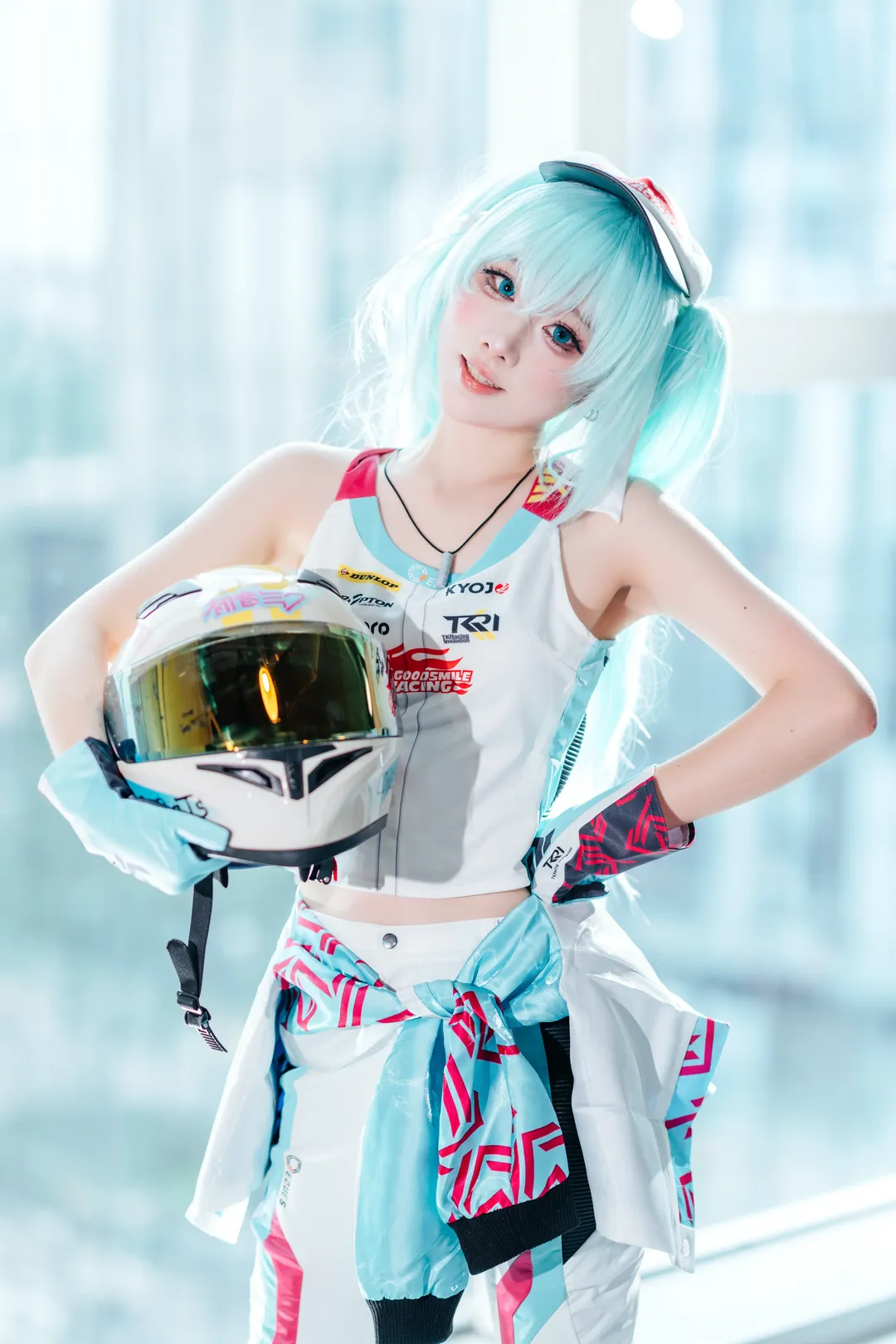 【初音未來cos】化身修車蔥師傅的賽車初音螢火蟲漫展返圖 - 第 3 張