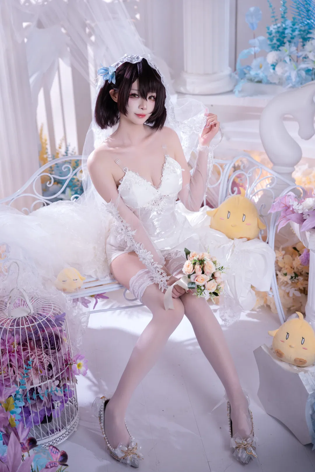 【巴爾的摩cos】碧藍航線花嫁巴爾的摩，白色蕾絲與精靈耳的夢幻結合 - 第 1 張