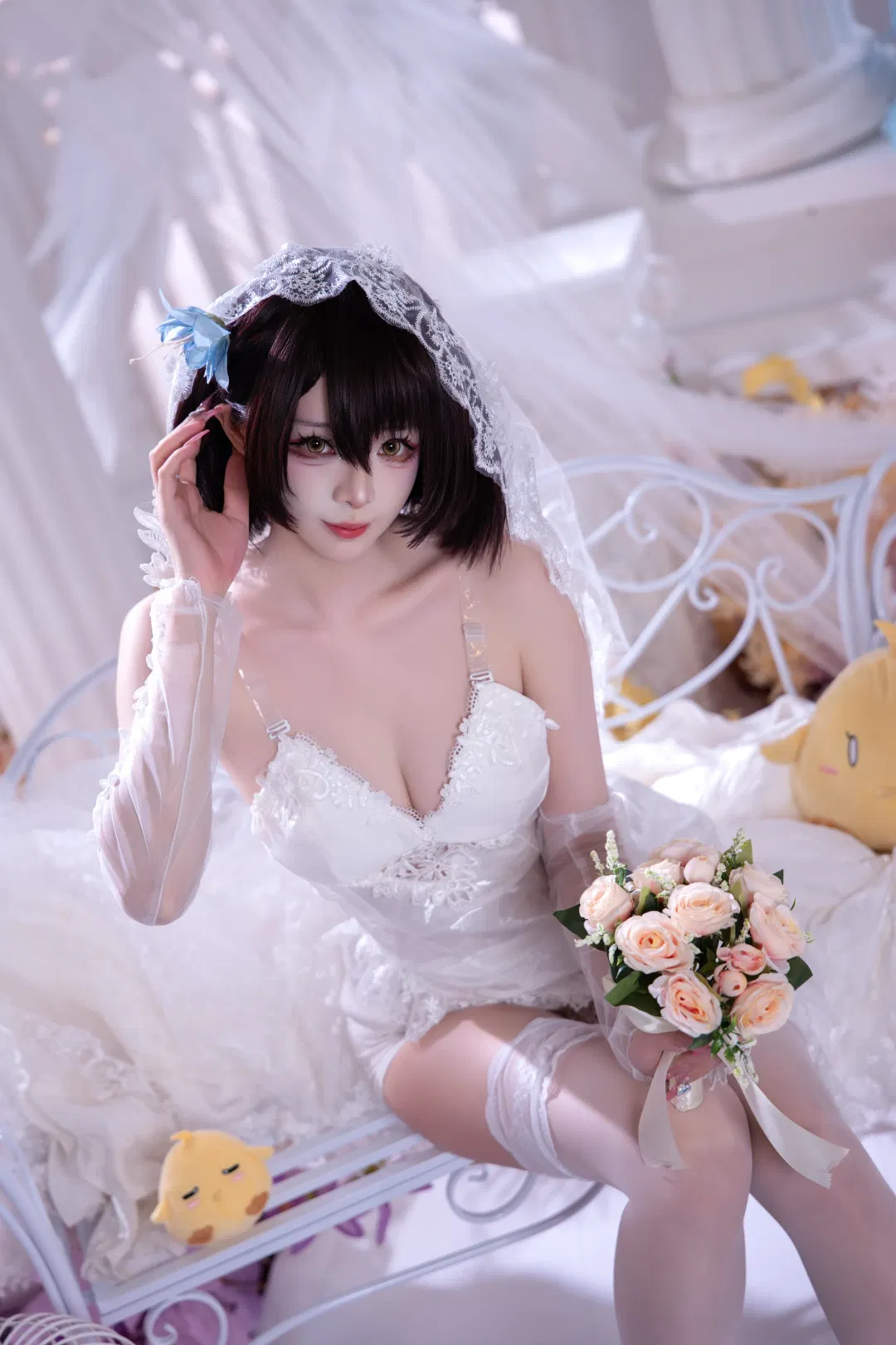 【巴爾的摩cos】碧藍航線花嫁巴爾的摩，白色蕾絲與精靈耳的夢幻結合 - 第 3 張