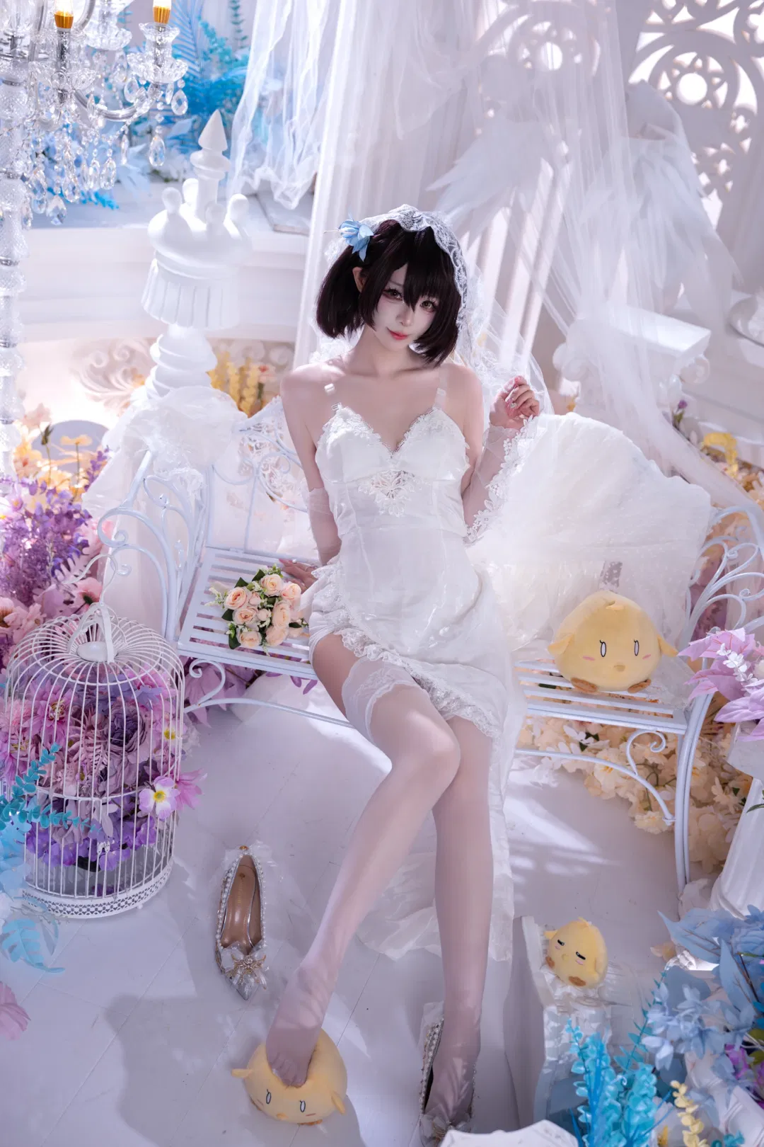 【巴爾的摩cos】碧藍航線花嫁巴爾的摩，白色蕾絲與精靈耳的夢幻結合 - 第 4 張