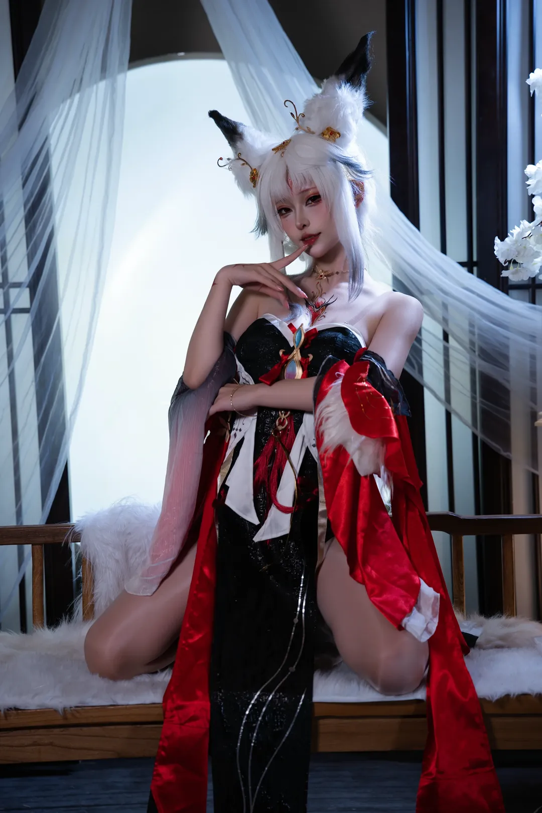 【心月狐cos】鳴潮心月狐的月下品茶時刻 - 第 1 張