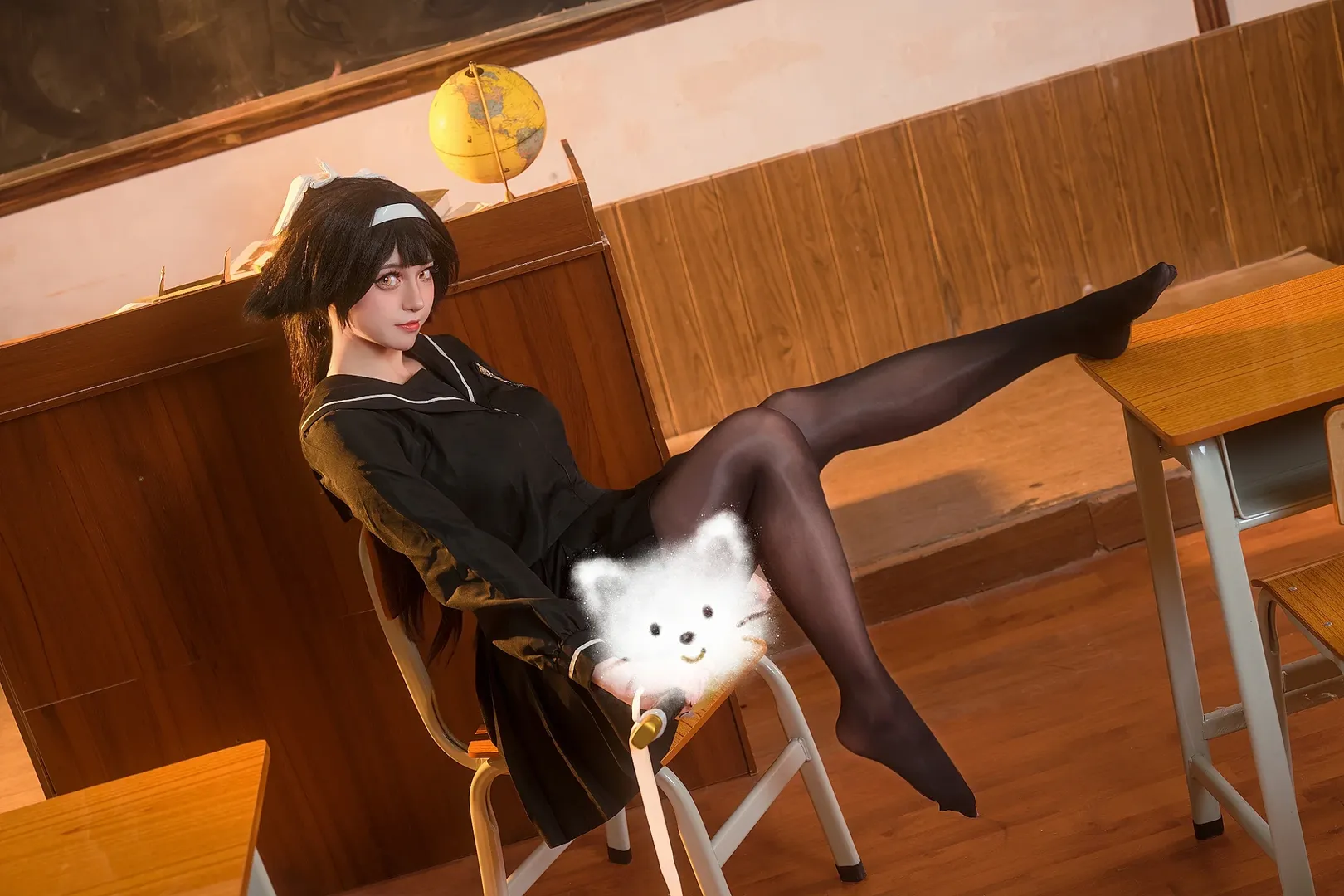 【高雄cos】碧藍航線高雄的JK制服，教室夕陽氛圍拉滿 - 第 4 張