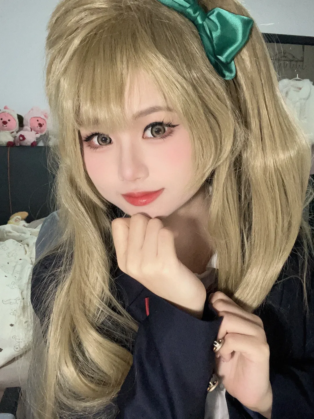 【南小鳥cos】翻出七年前的假髮，搭配小鳥校服試妝 - 第 1 張