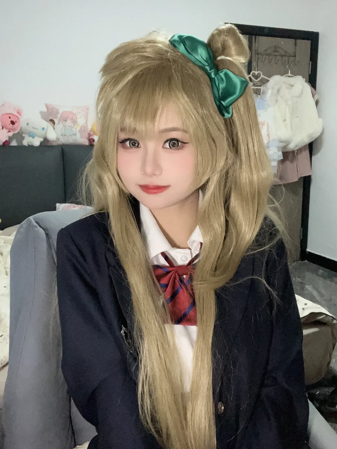 【南小鳥cos】翻出七年前的假髮，搭配小鳥校服試妝 - 第 2 張